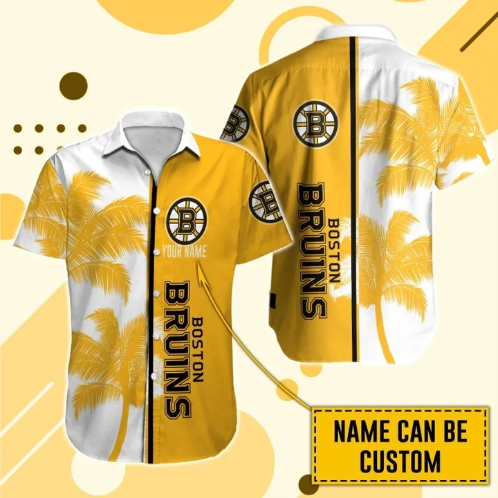 Alternative view of Boston Bruins Hawaiian Shirt And Set - Customized - JS294 
