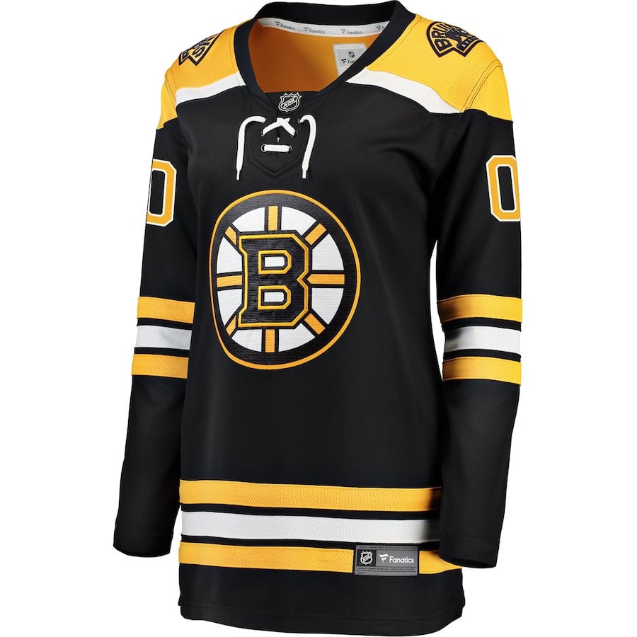 Alternative view of Boston Bruins Home Breakaway Custom Hockey Jersey - Women, Black - JS675 