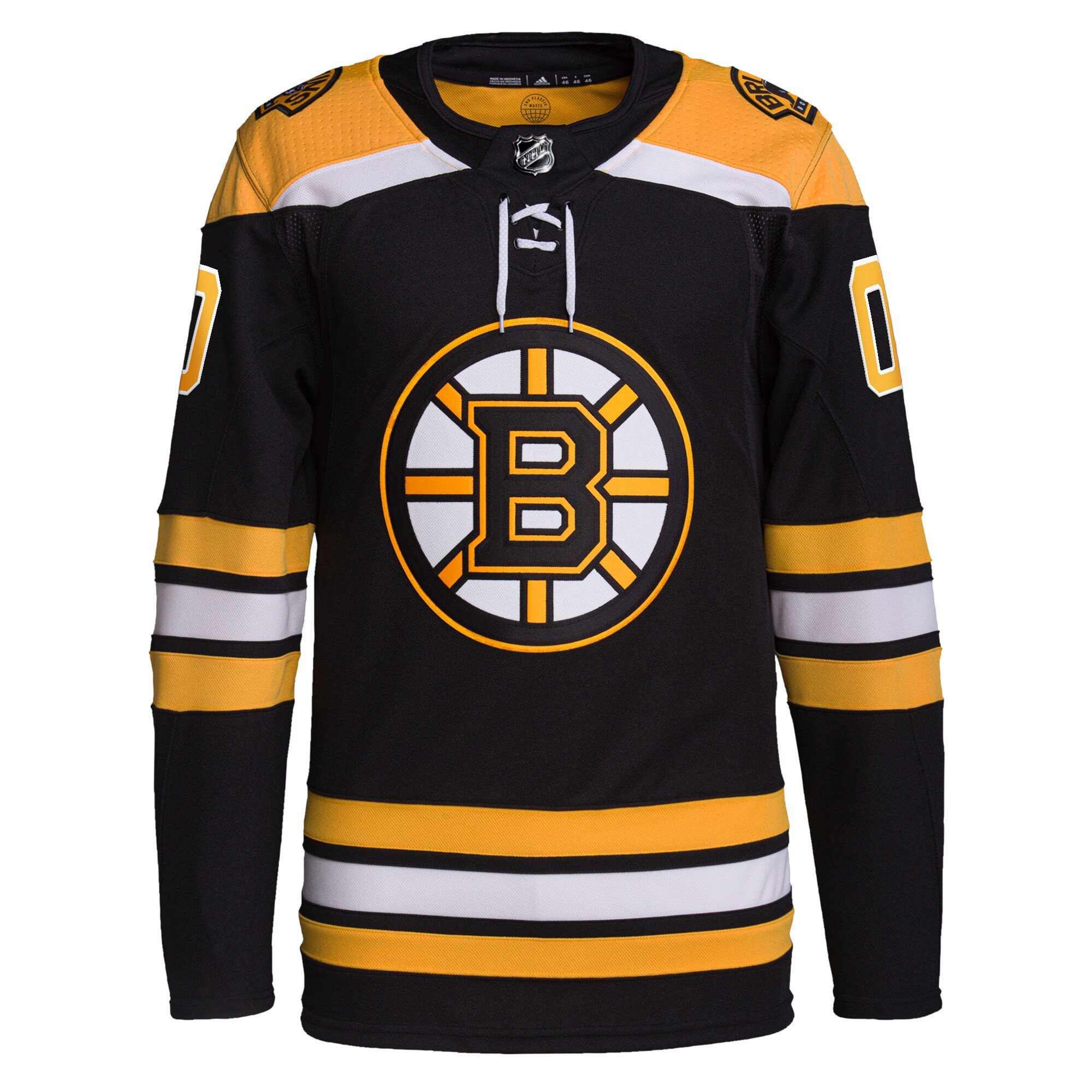 Alternative view of Boston Bruins Home Primegreen Custom Hockey Jersey - Men, Black - JS945 