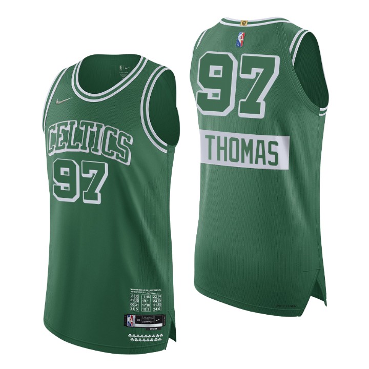 Boston Celtics 2021-22 Nba 75th Brodric Thomas Authentic Basketball Jersey City