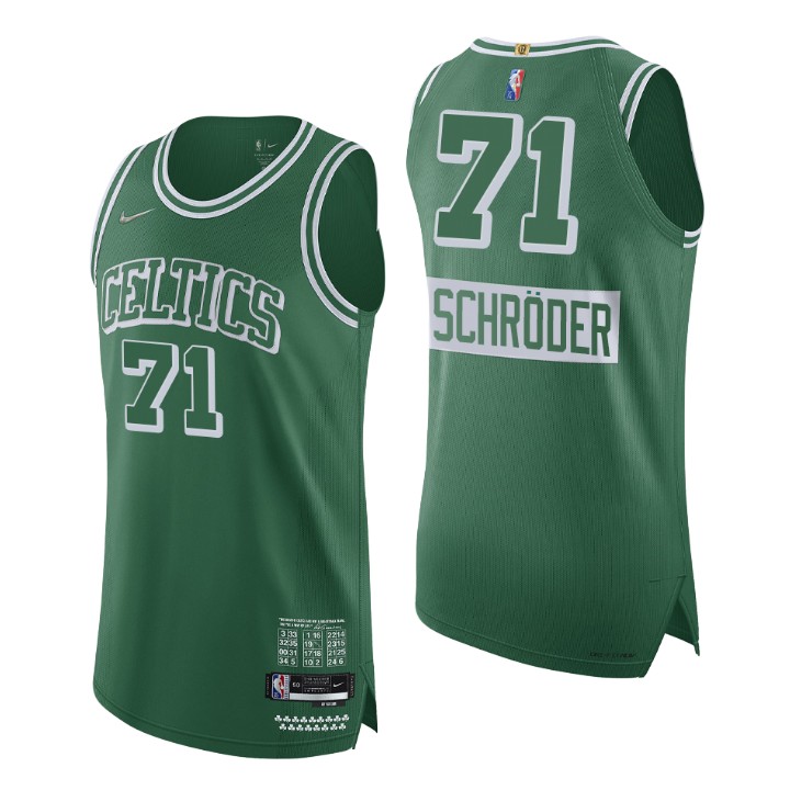 Boston Celtics 2021-22 Nba 75th Dennis Schroder Authentic Basketball Jersey City