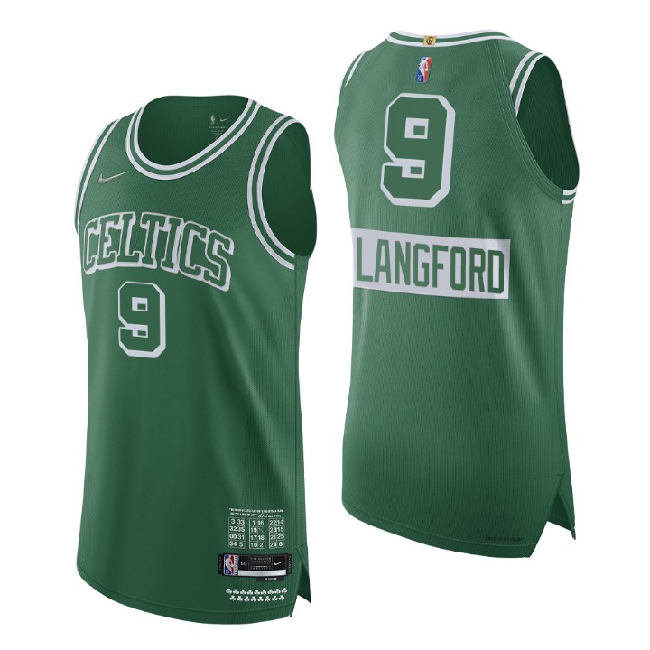 Boston Celtics 2021-22 Nba 75th Romeo Langford Authentic Basketball Jersey City