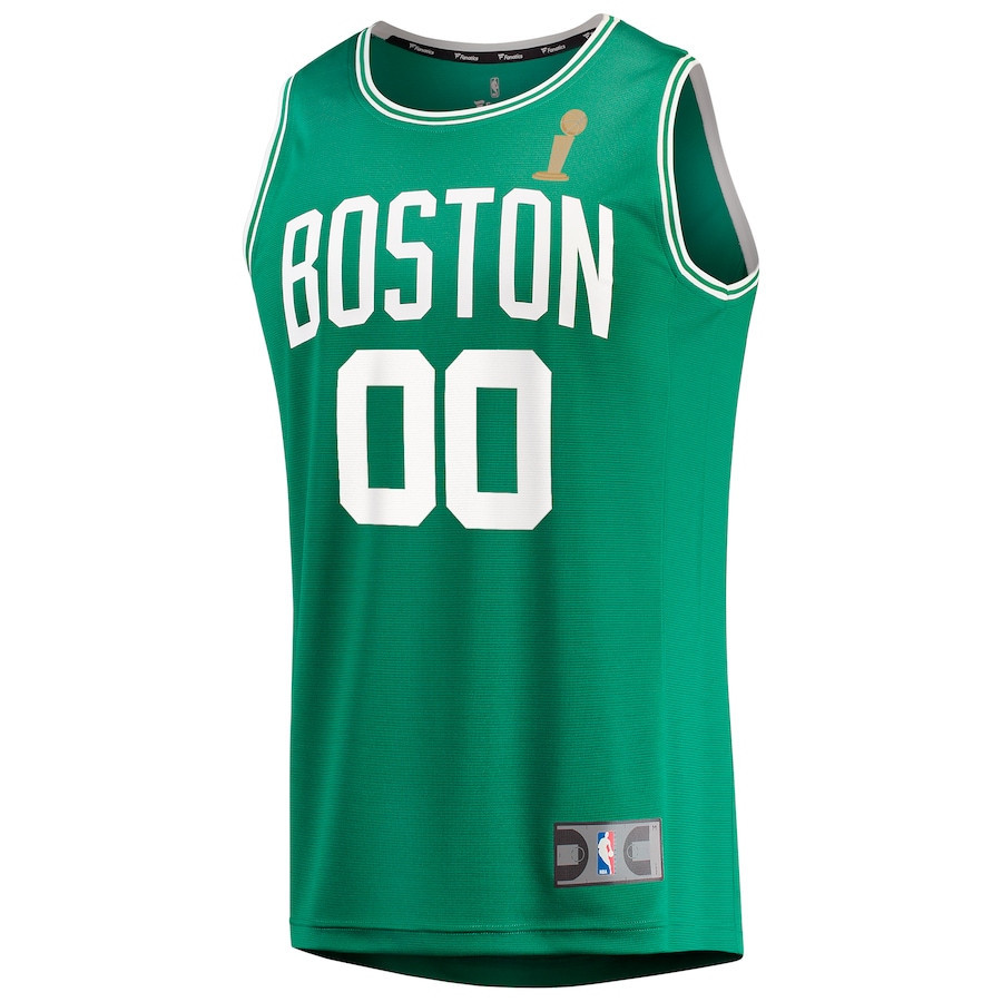 Alternative view of Boston Celtics 2024 FINALS CHAMPIONS Basketball Jersey Customized - Kelly Green - Icon Edition - JS765
