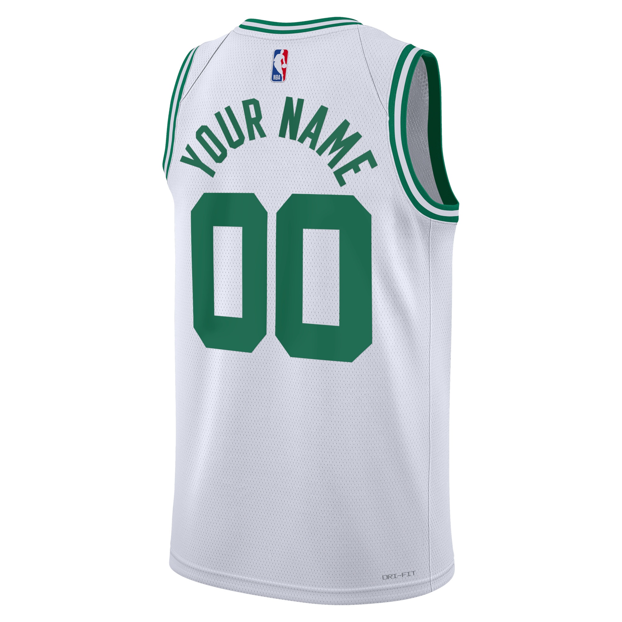 Alternative view of Boston Celtics Association Swingman Basketball Jersey - Custom - Unisex - JS763