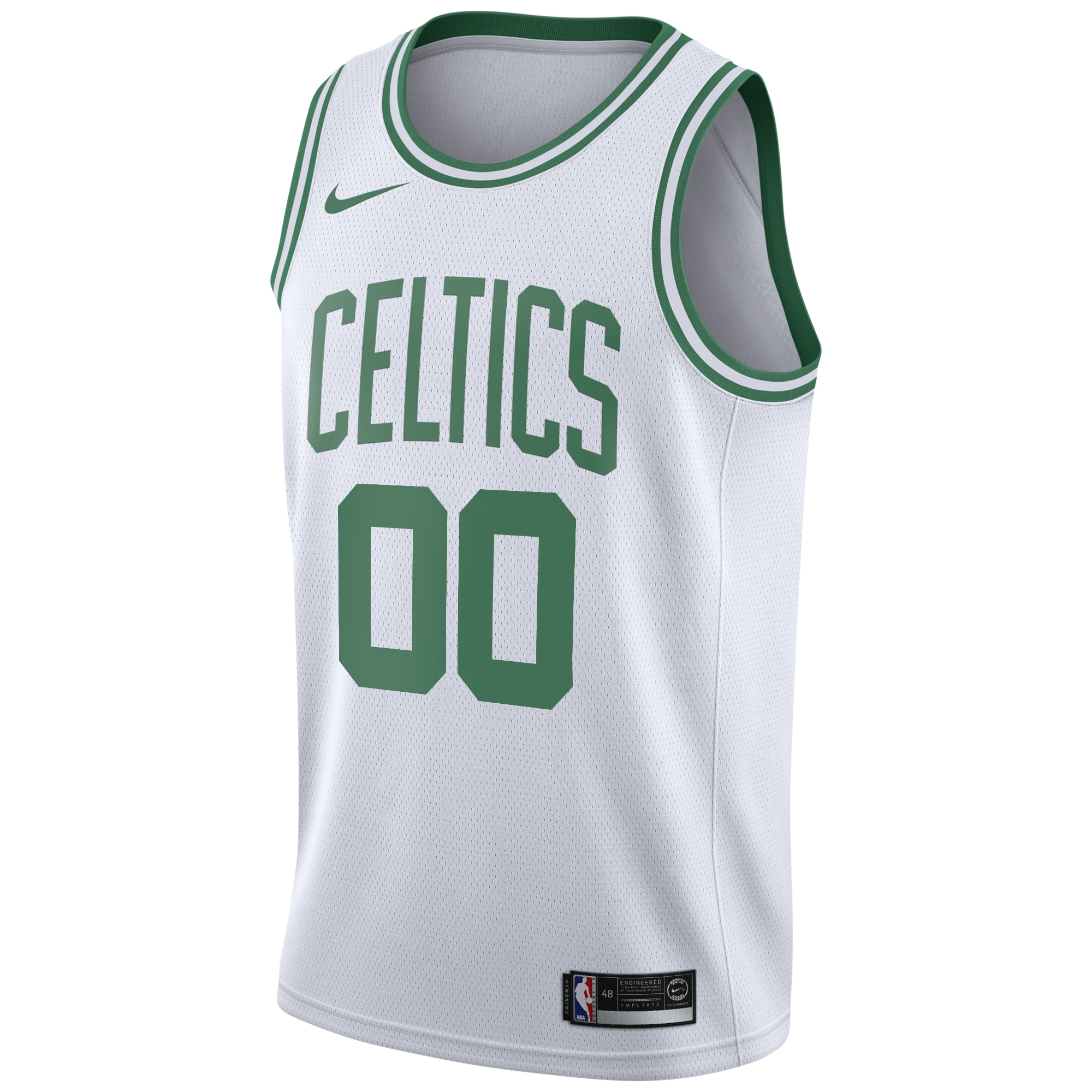 Alternative view of Boston Celtics Association Swingman Basketball Jersey - Custom - Youth - JS167