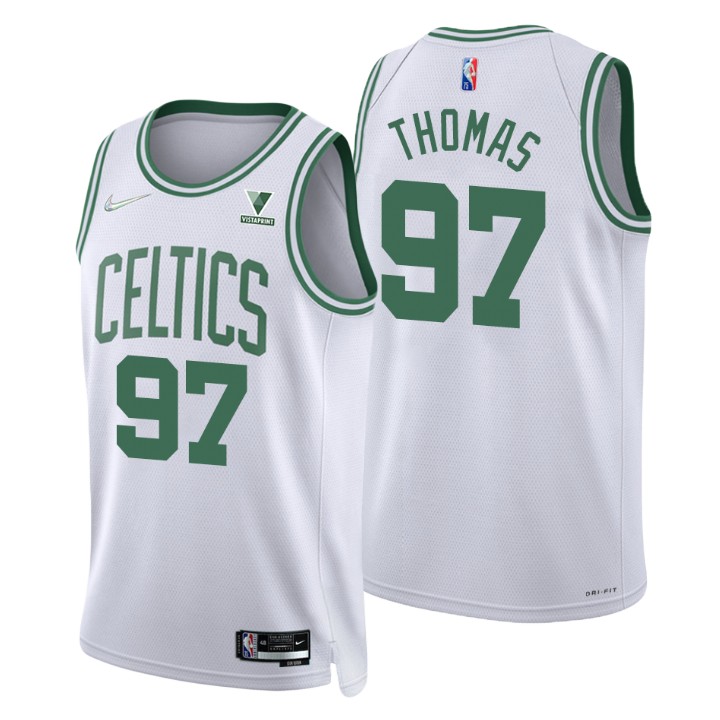 Boston Celtics Brodric Thomas 75th Anniversary Diamond Basketball Jersey Association