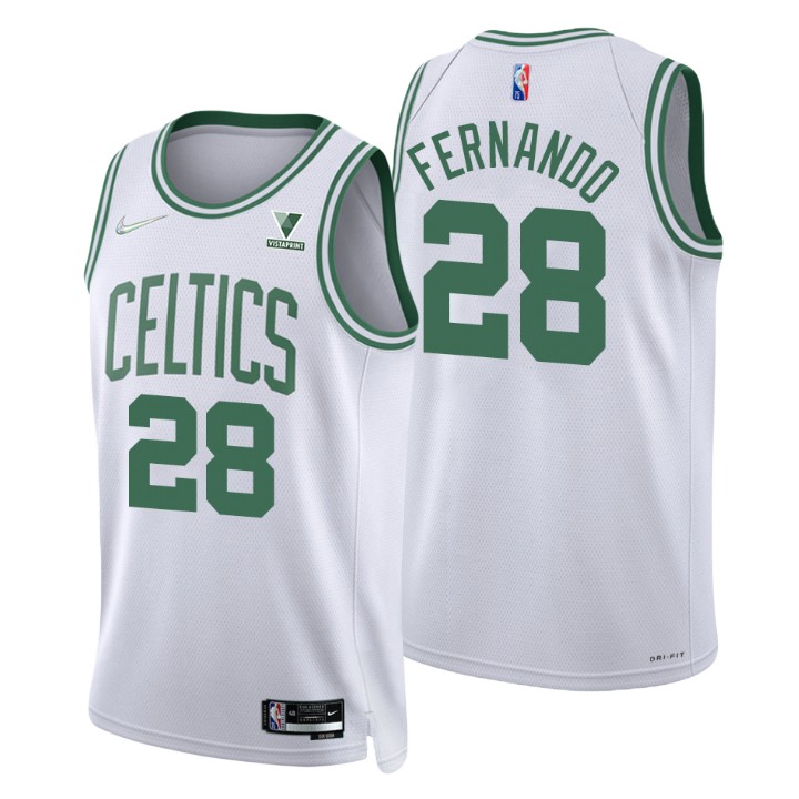 Boston Celtics Bruno Fernando 75th Anniversary Diamond Basketball Jersey Association