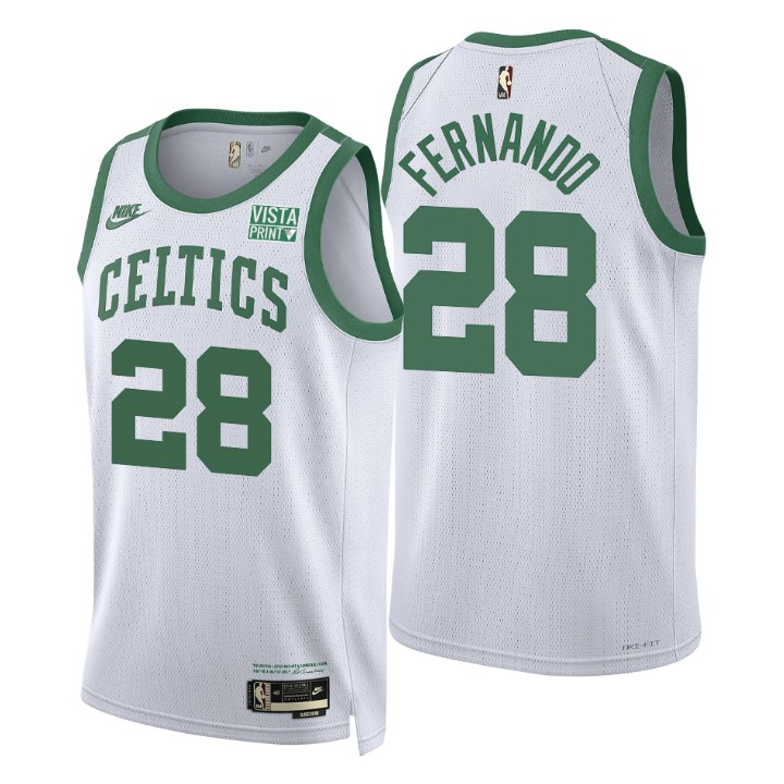 Boston Celtics Bruno Fernando Classic Edition Year Zero Basketball Jersey 75th Season