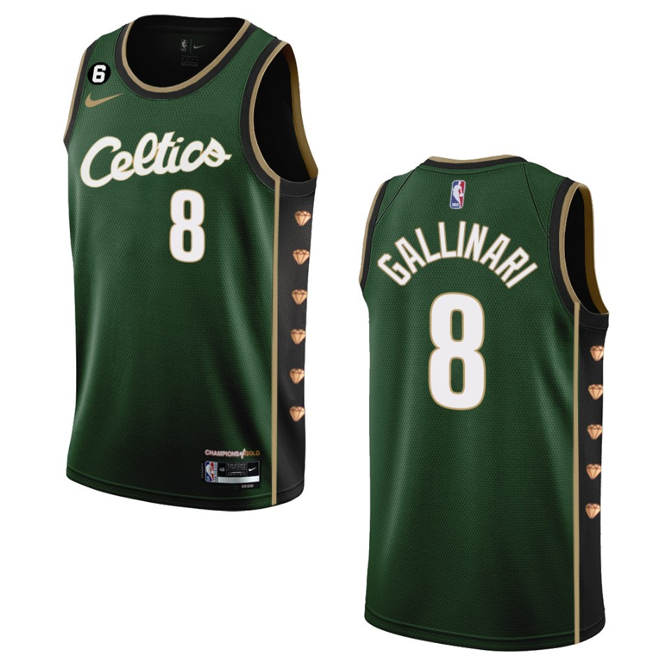 Boston Celtics Danilo Gallinari 2022-23 City Edition Dark Green Swingman Basketball Jersey