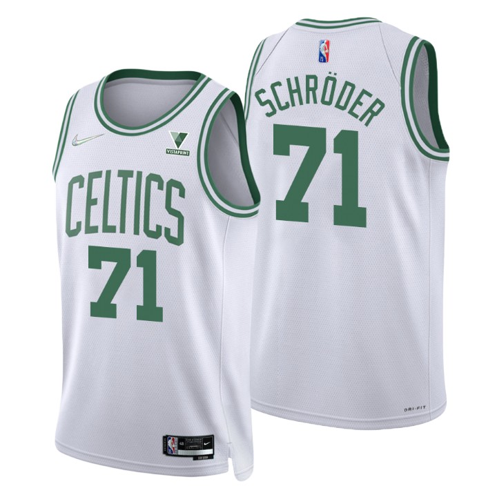Boston Celtics Dennis Schroder 75th Anniversary Diamond Basketball Jersey Association