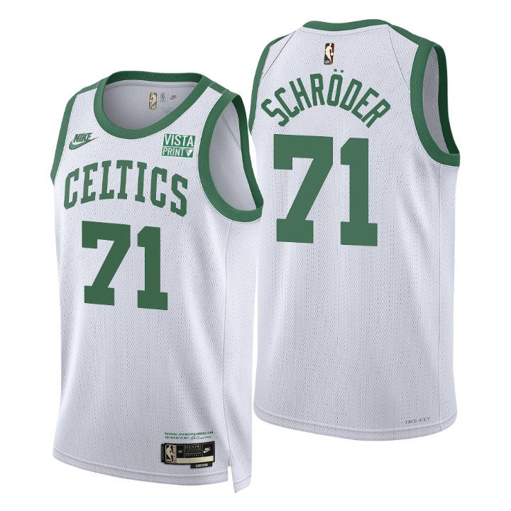 Boston Celtics Dennis Schroder Classic Edition Year Zero Basketball Jersey 75th Season
