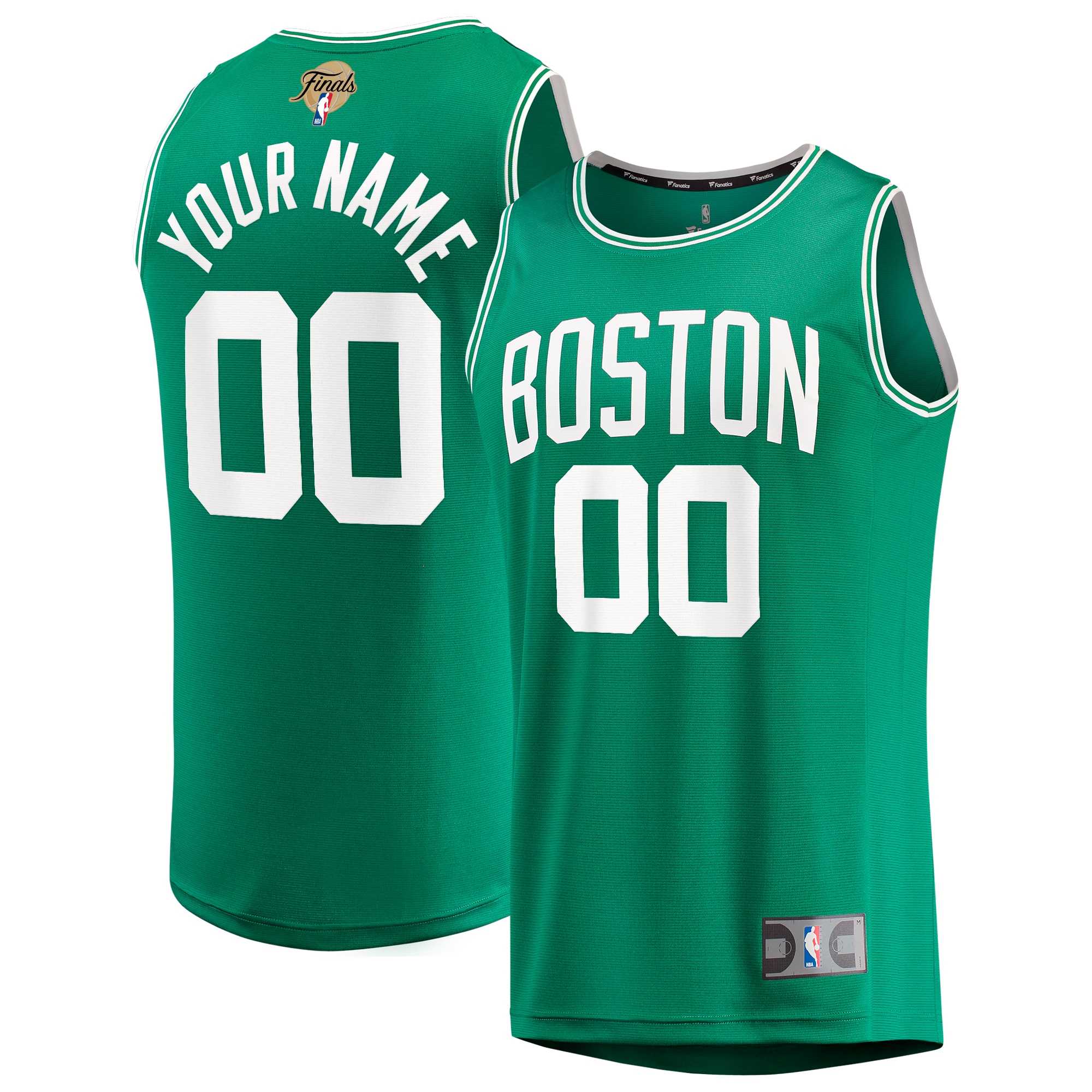 Boston Celtics Fanatics 2024 Nba Finals Custom Fast Break Basketball Jersey - Kelly Green - Icon Edition