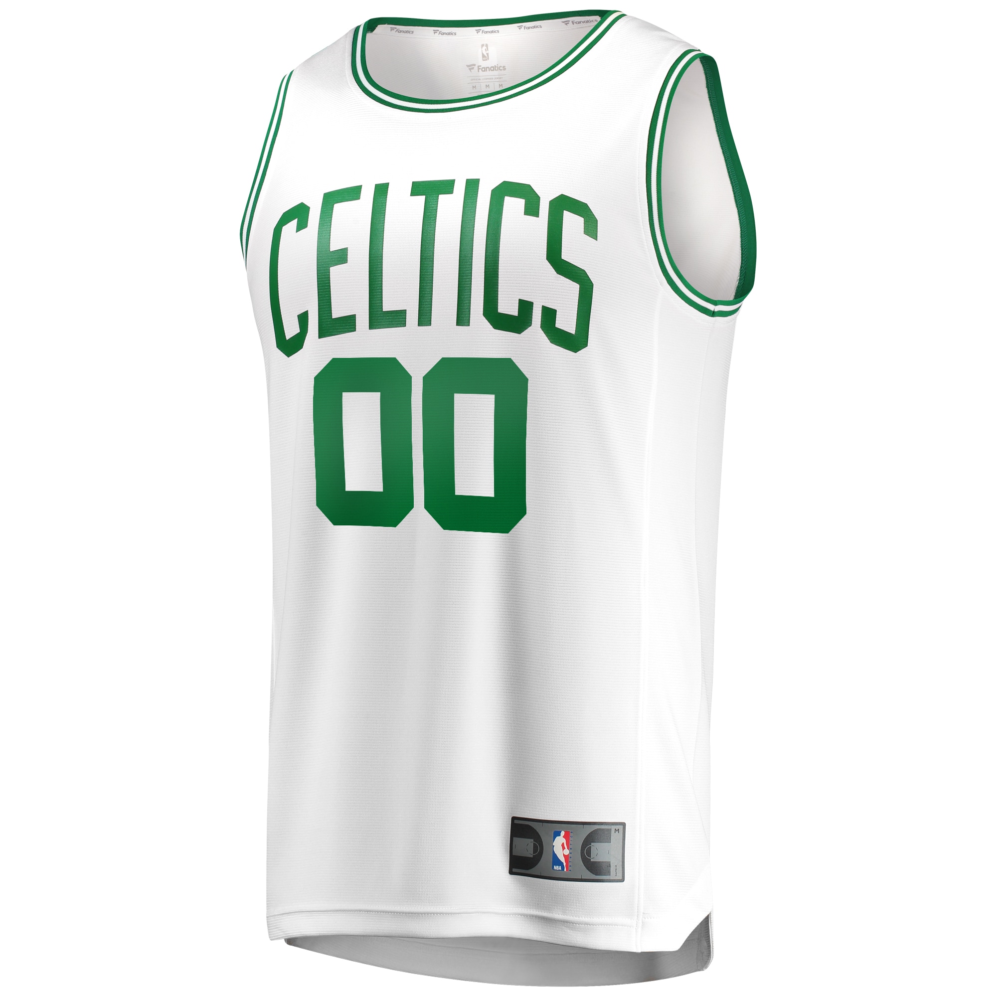 Alternative view of Boston Celtics Fanatics 2024 Nba Finals Custom Fast Break Basketball Jersey - White - Association Edition