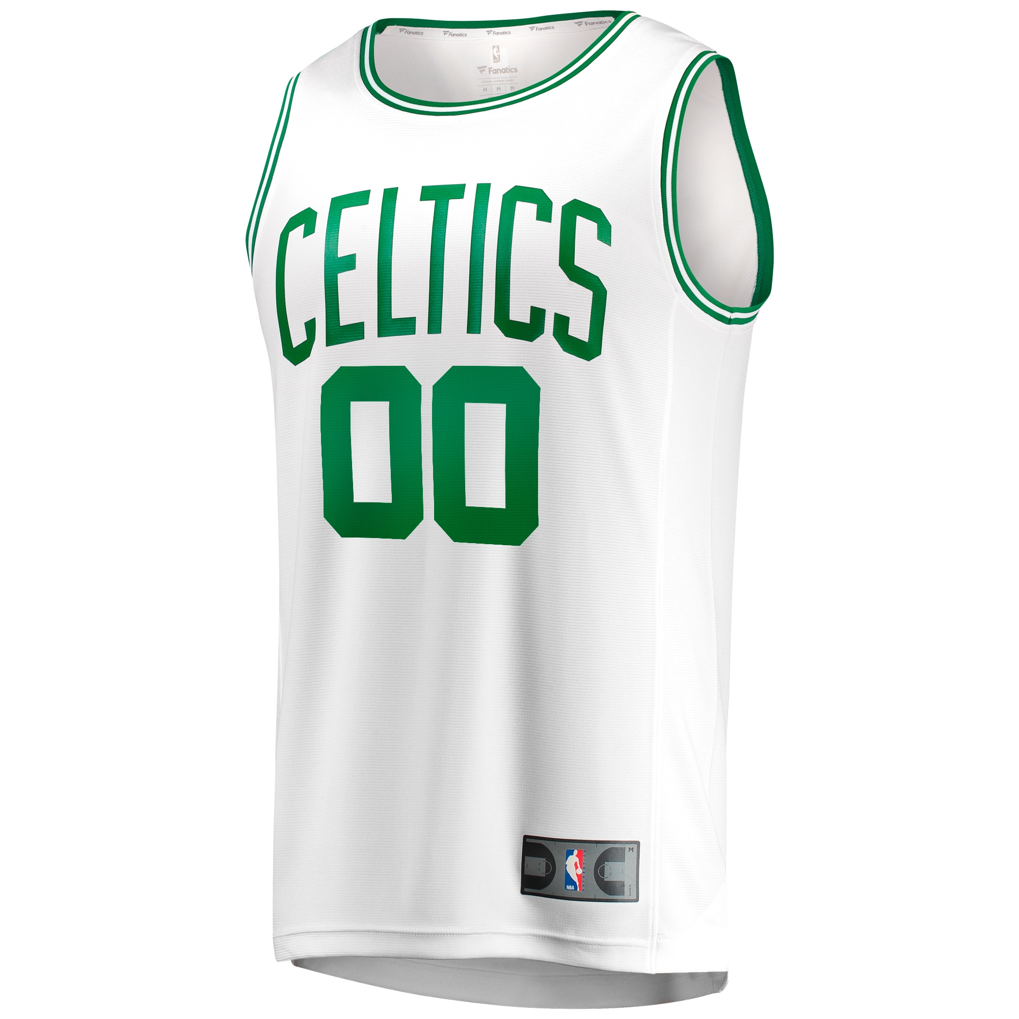 Alternative view of Boston Celtics Fanatics Youth Fast Break Replica Custom Basketball Jersey - Association Edition - White