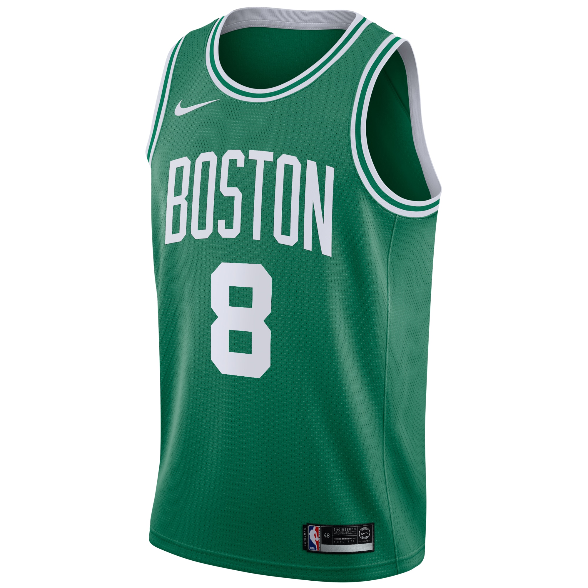 Alternative view of Boston Celtics Icon Edition NBA Finals Patch 2024 Swingman Basketball Jersey - Kelly Green - Kristaps Porzingis - Youth - JS271