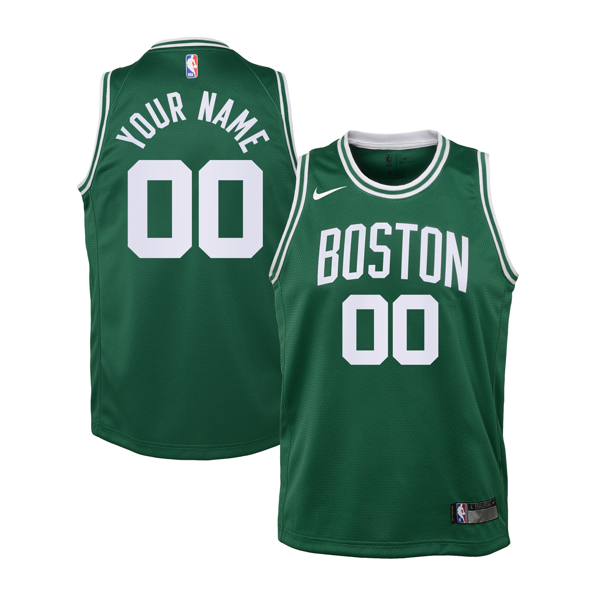 Boston Celtics Icon Basketball Jersey - Custom - Kids - JS130