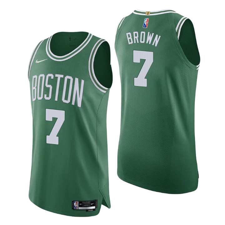 Boston Celtics Jaylen Brown 2021-22 75th Anniversary Authentic Basketball Jersey Icon