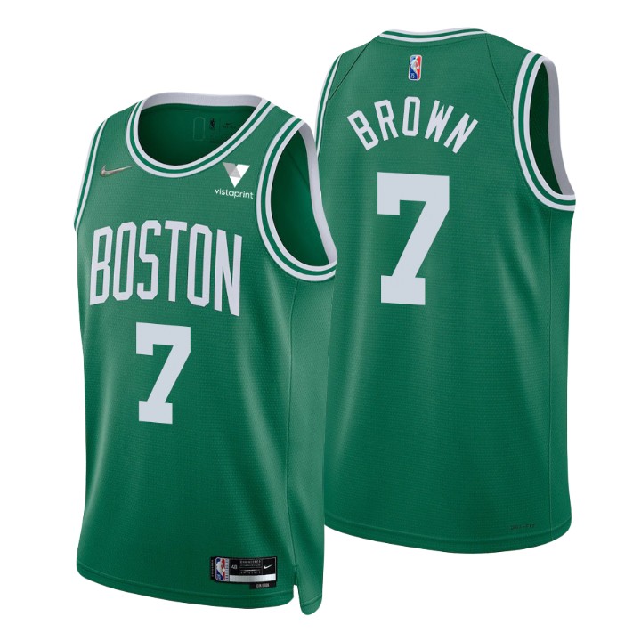 Boston Celtics Jaylen Brown 75th Anniversary Diamond Basketball Jersey Icon