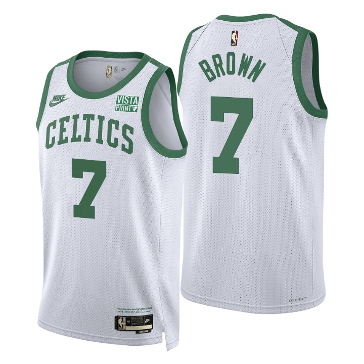Boston Celtics Jaylen Brown Classic Edition Year Zero Basketball Jersey 75th Season