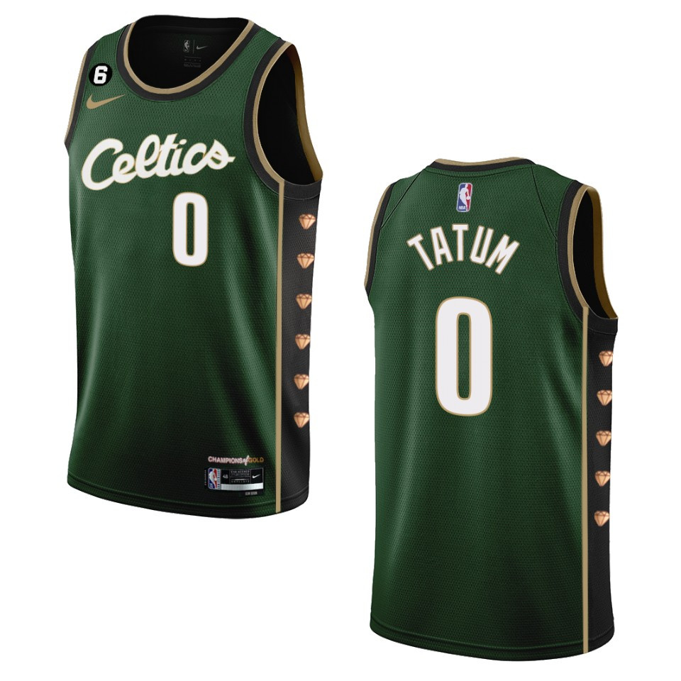 Boston Celtics Jayson Tatum 2022-23 City Edition Dark Green Swingman Basketball Jersey