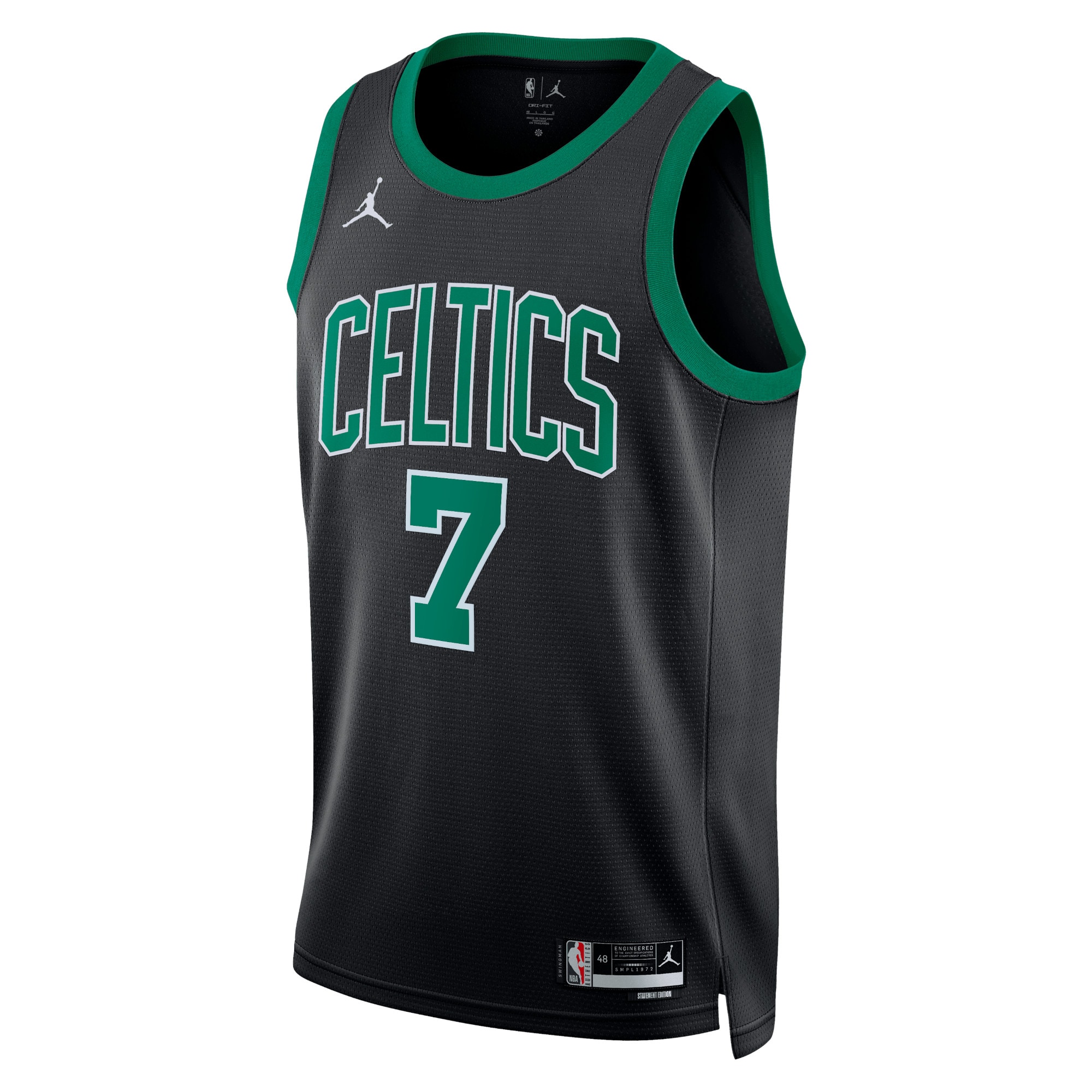 Boston Celtics Jordan Statement Edition Swingman Basketball Jersey - Green - Jaylen Brown - Unisex - JS881