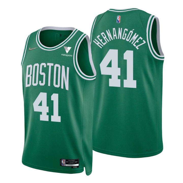 Boston Celtics Juancho Hernangomez 75th Anniversary Diamond Basketball Jersey Icon