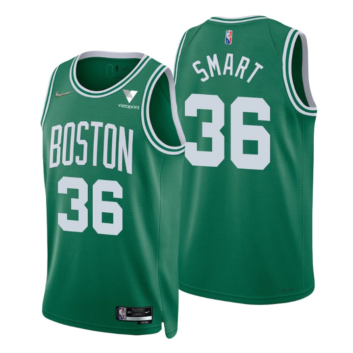 Boston Celtics Marcus Smart 75th Anniversary Diamond Basketball Jersey Icon