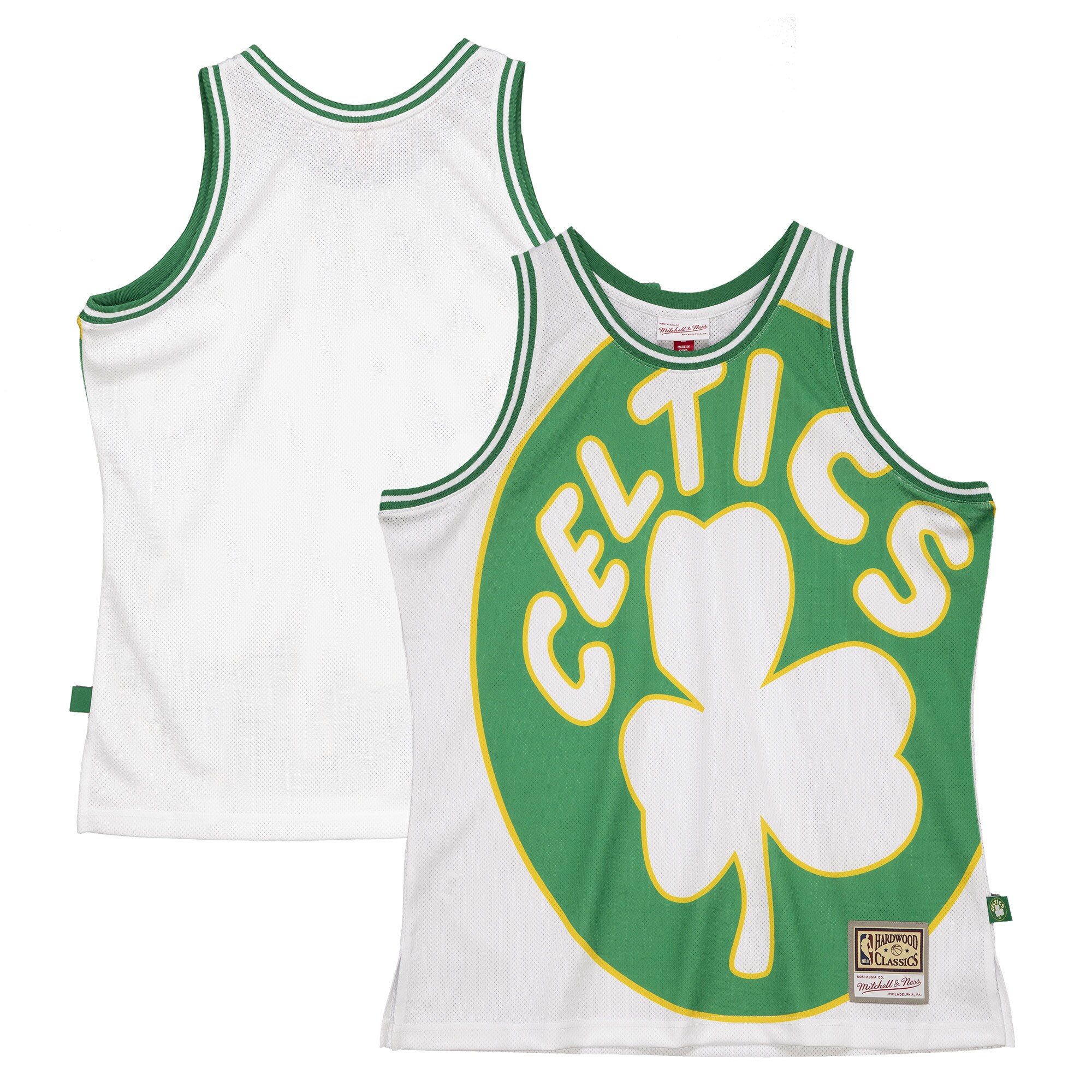 Boston Celtics Mitchell & Ness Hardwood Classics Blown Out Fashion Basketball Jersey - White
