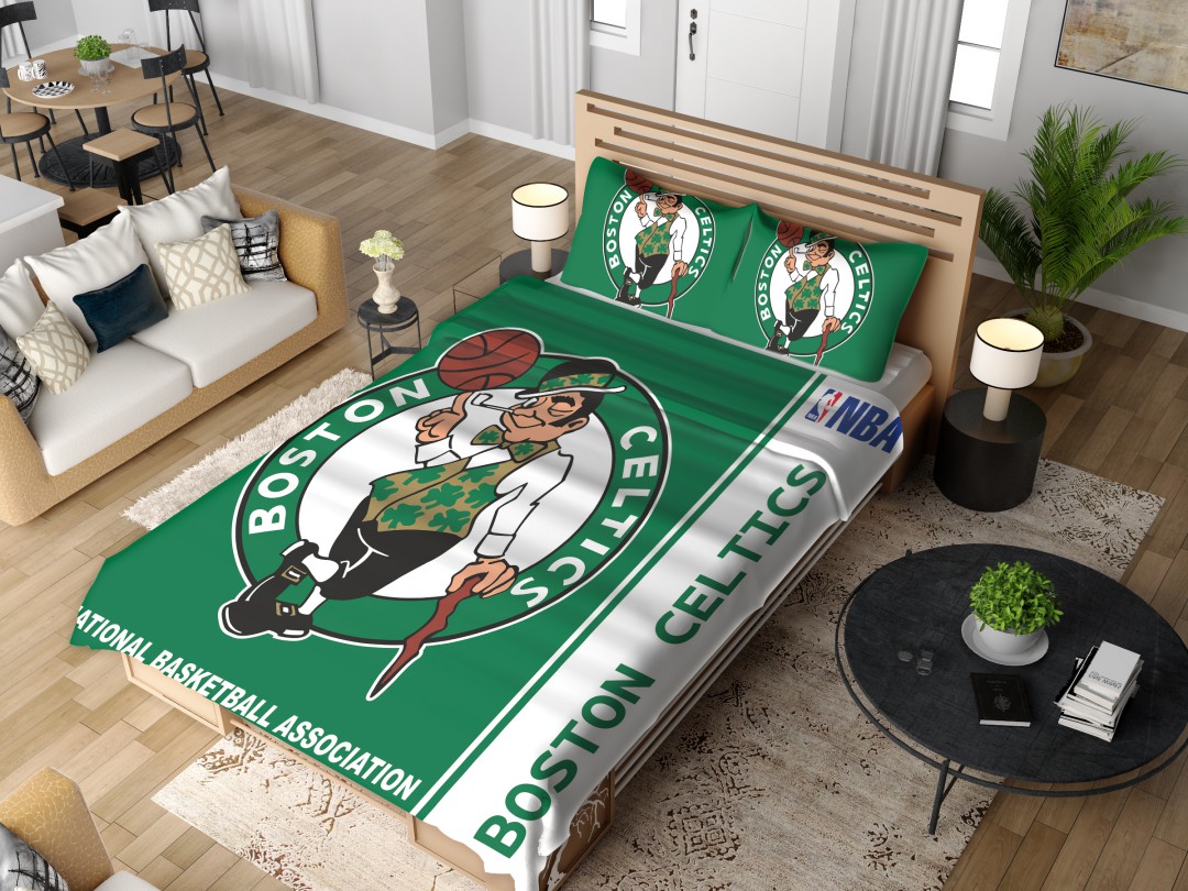 Alternative view of Boston Celtics NBA Basketball Bedding Set - Custom Bedding Set