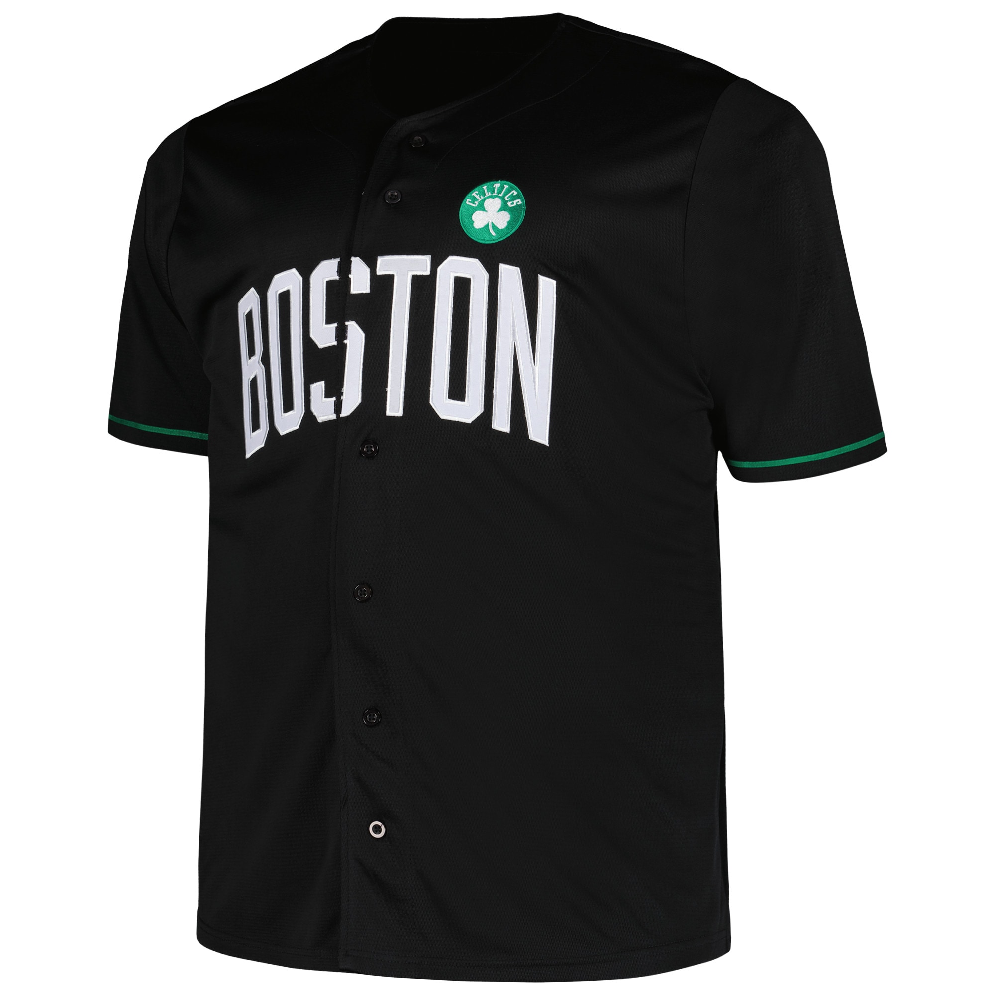 Alternative view of Boston Celtics Profile Big & Tall Pop Basketball Jersey - Black