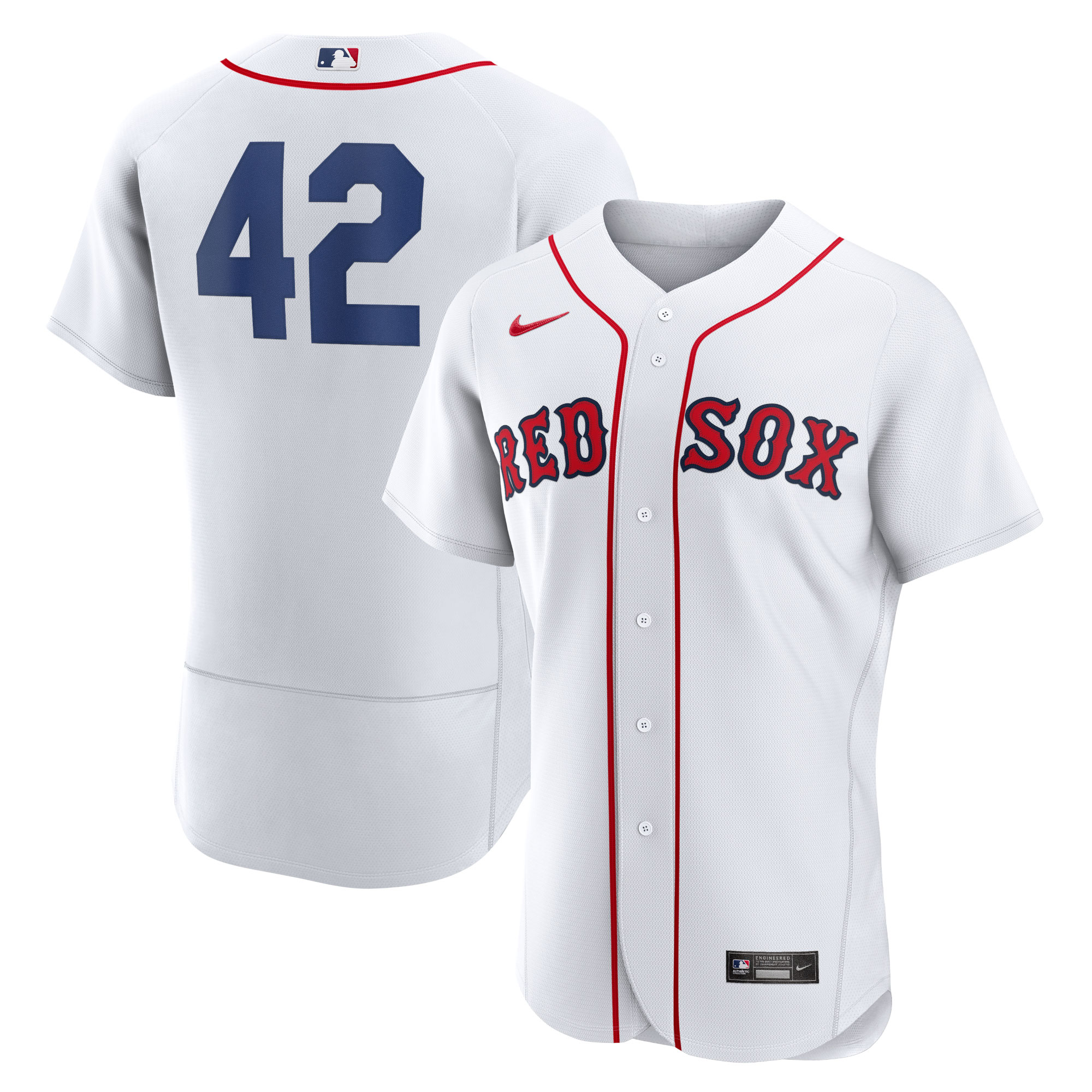 Alternative view of Boston Red Sox 2023 Jackie Robinson Day Authentic Jersey – White
