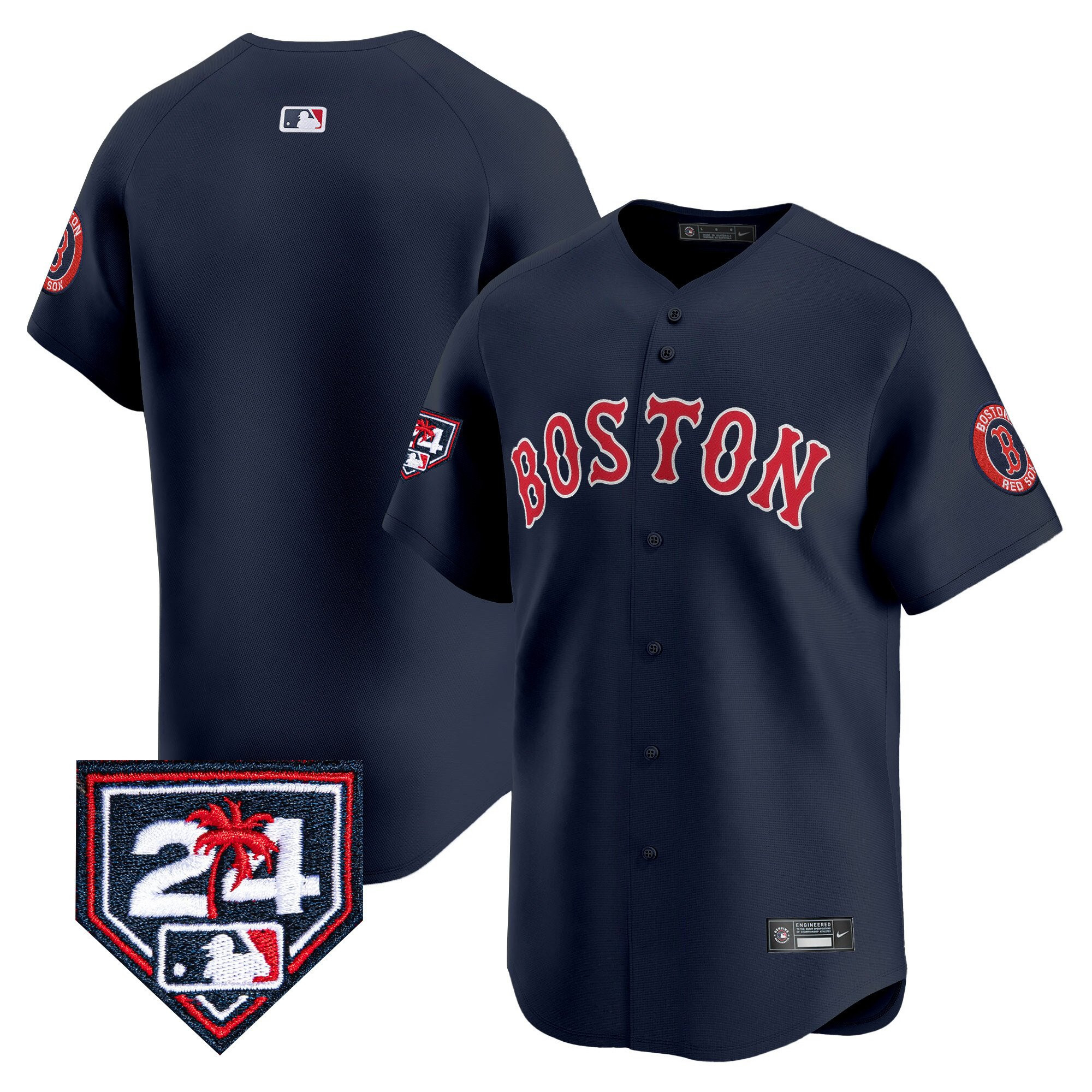 Boston Red Sox 2024 Spring Training Men Jersey - Navy