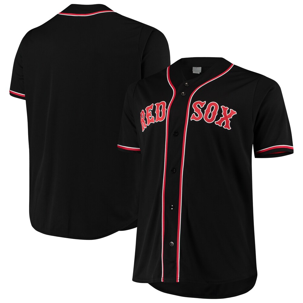 Boston Red Sox Big & Tall Fashion Baseball Jersey - Black