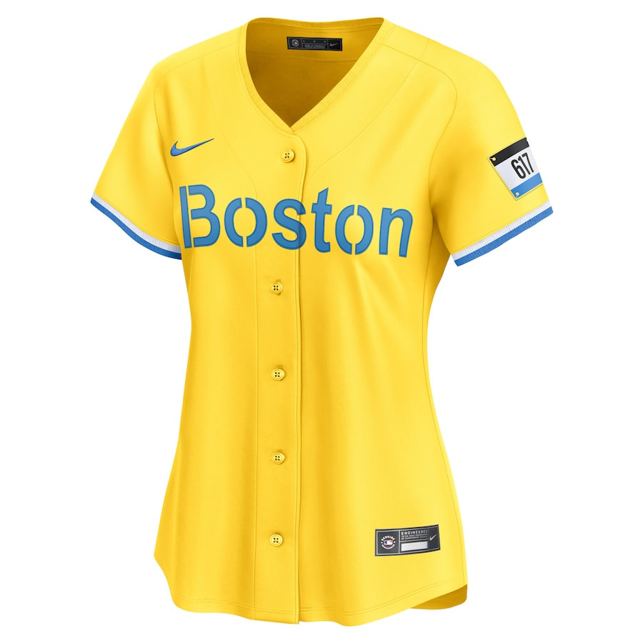 Alternative view of Boston Red Sox City Connect Limited Women Baseball Jersey - Gold