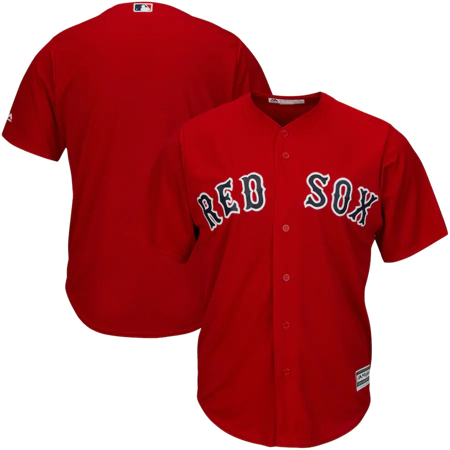 Boston Red Sox Majestic Big And Tall Cool Base Team Jersey - Red