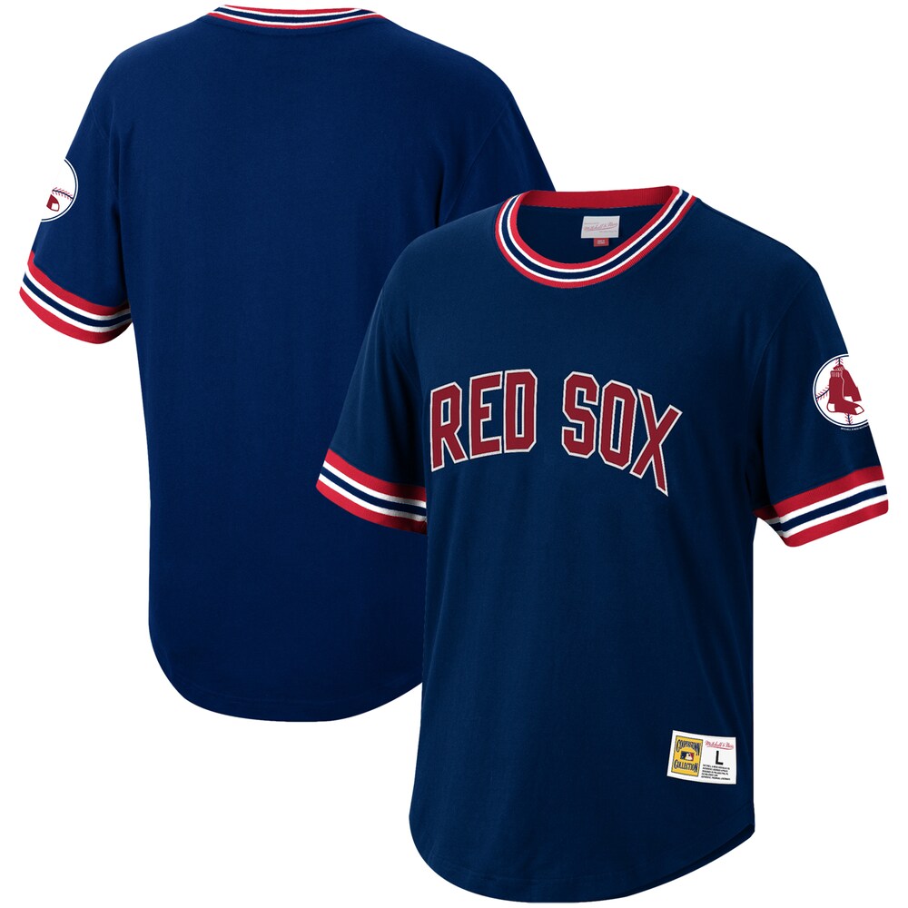 Boston Red Sox Mitchell & Ness Cooperstown Collection Wild Pitch Jersey T-shirt - Navy