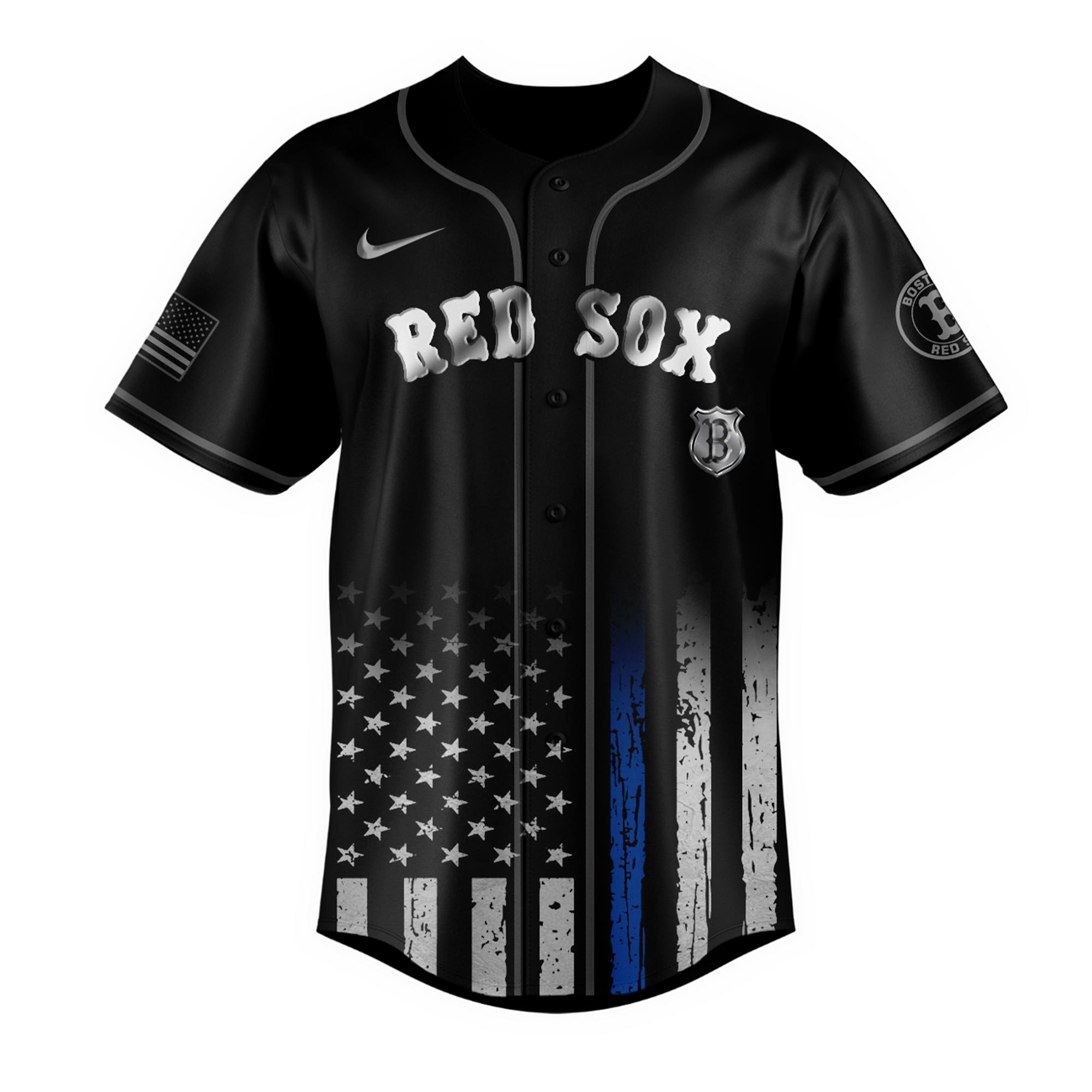 Alternative view of Boston Red Sox Mlb X Law Enforcement Night Edition Jersey 2025