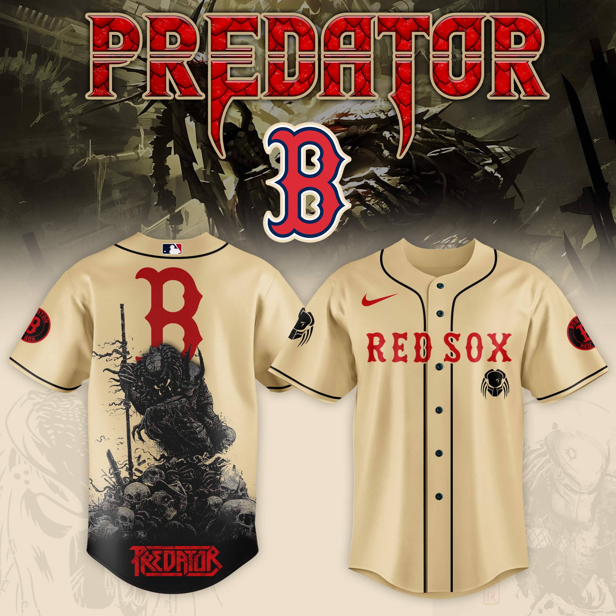 Boston Red Sox Mlb X Predator Baseball Jersey