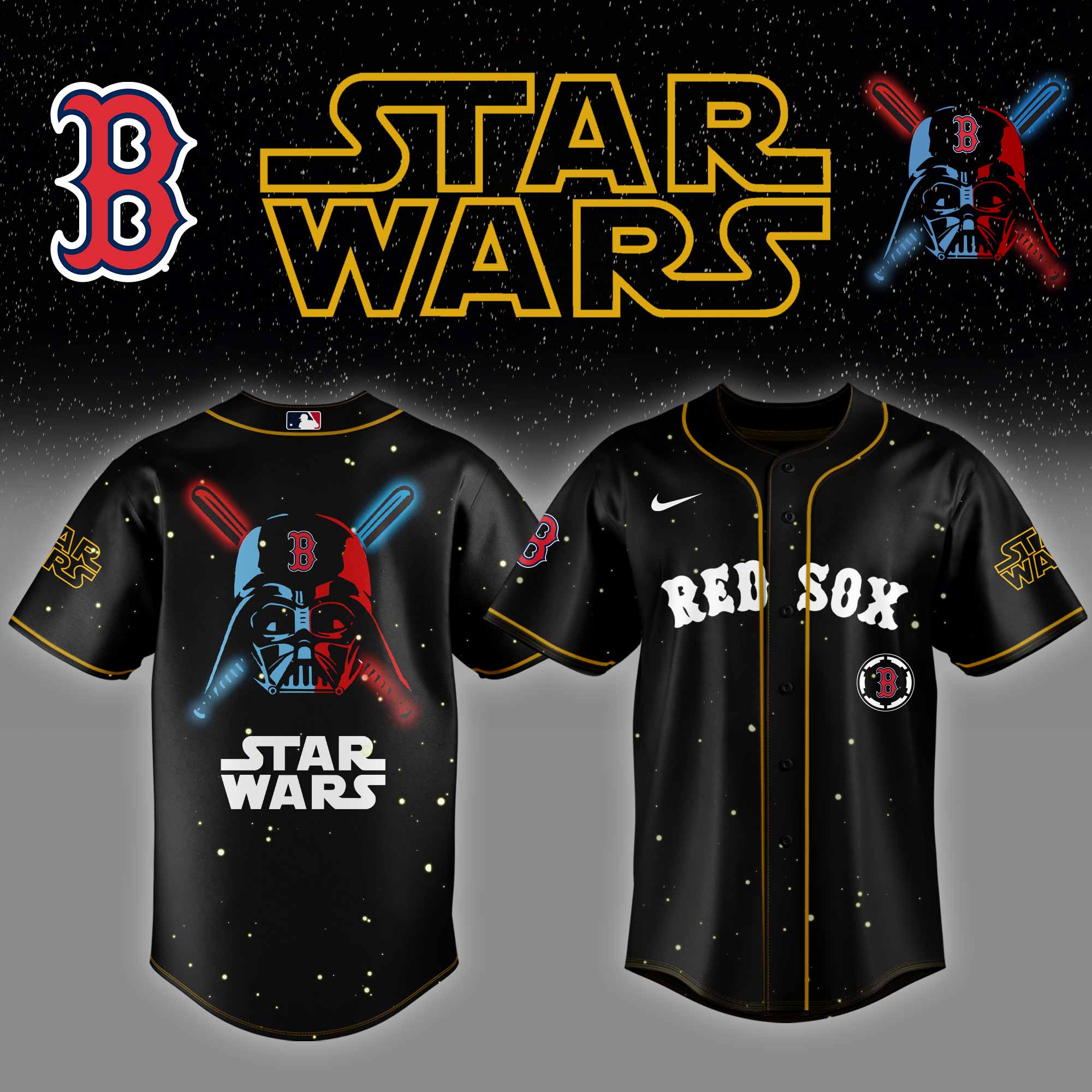 Boston Red Sox Mlb X Starwars Baseball Jersey