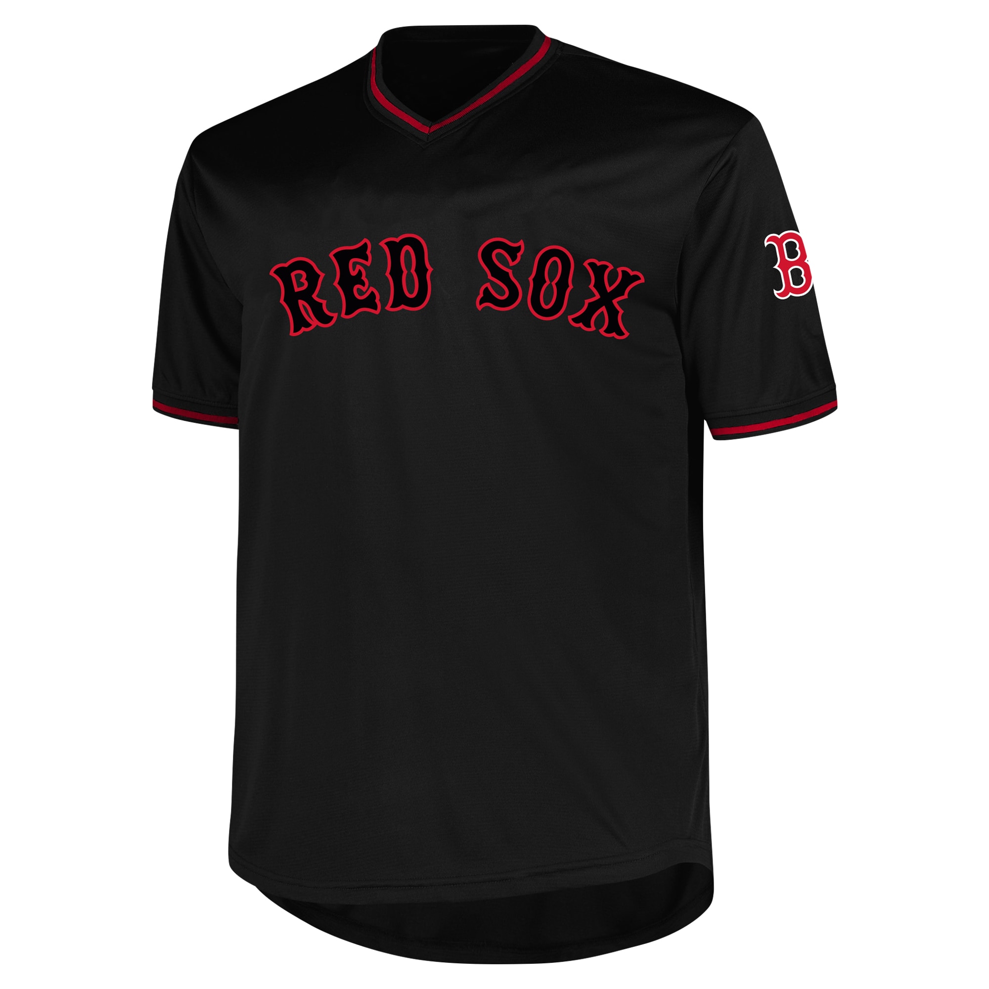 Alternative view of Boston Red Sox Profile Big & Tall Pop Fashion Baseball Jersey - Black