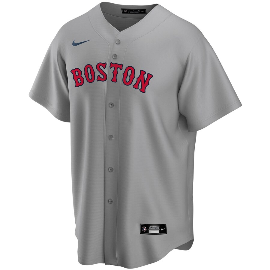 Alternative view of Boston Red Sox Road 2020 Replica Baseball Jersey ÃƒÂ¢Ã¢â€šÂ¬Ã¢â‚¬Å“ Gray