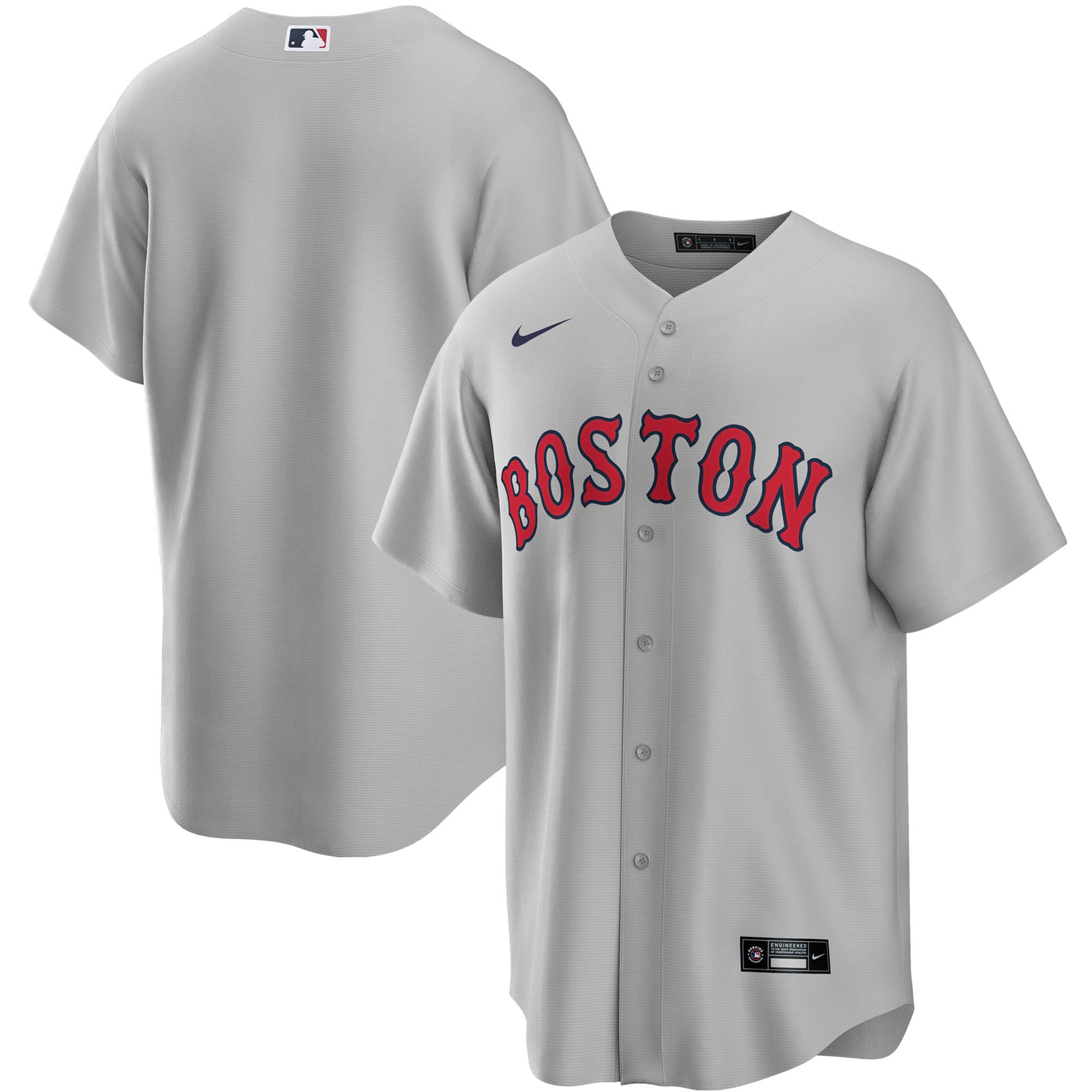 Boston Red Sox Road Replica Team Baseball Jersey – Gray