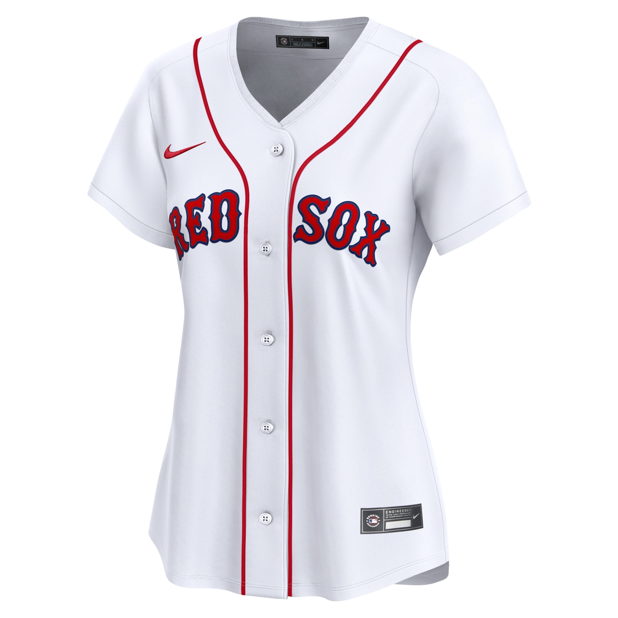 Alternative view of Boston Red Sox Women's Home Limited Custom Baseball Jersey - White