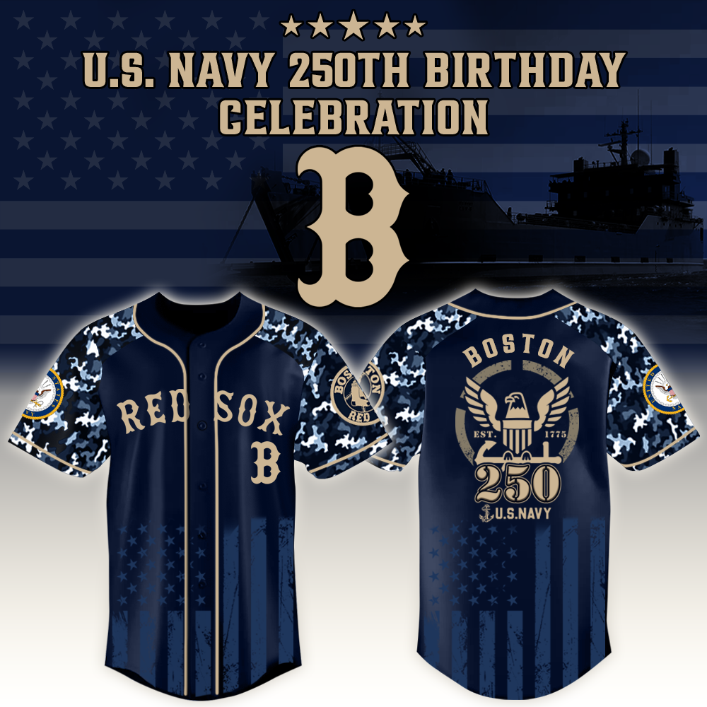 Boston Red Sox X Mlb Honoring 250 Years Of The U.s. Navy – Mlb Baseball Jersey