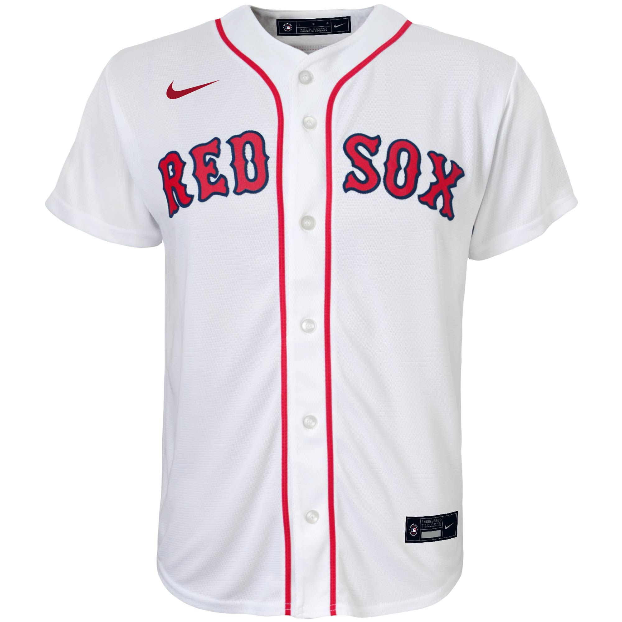 Alternative view of Boston Red Sox Youth Home Replica Team Jersey - White