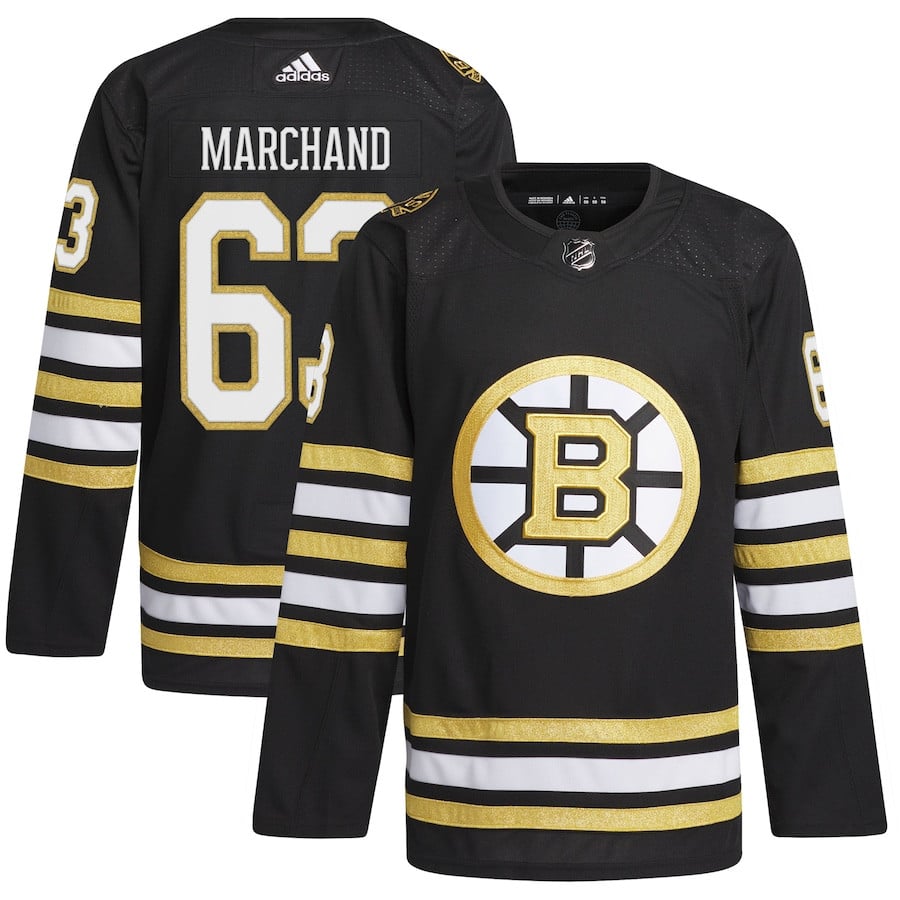 Brad Marchand 63 Boston Bruins Primegreen Men Hockey Jersey - Black - JS152 