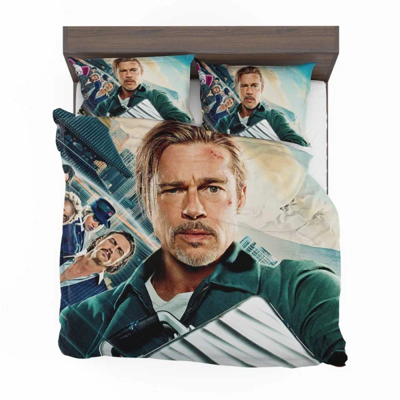 Alternative view of Brad Pitt In Bullet Train Movie Bedding Set - Custom Bedding Set