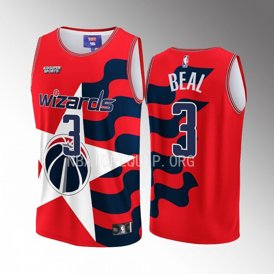 Bradley Beal 3 Washington Wizards NBA & KidSuper Studios Unisex Hometown Basketball Jersey - JS899 