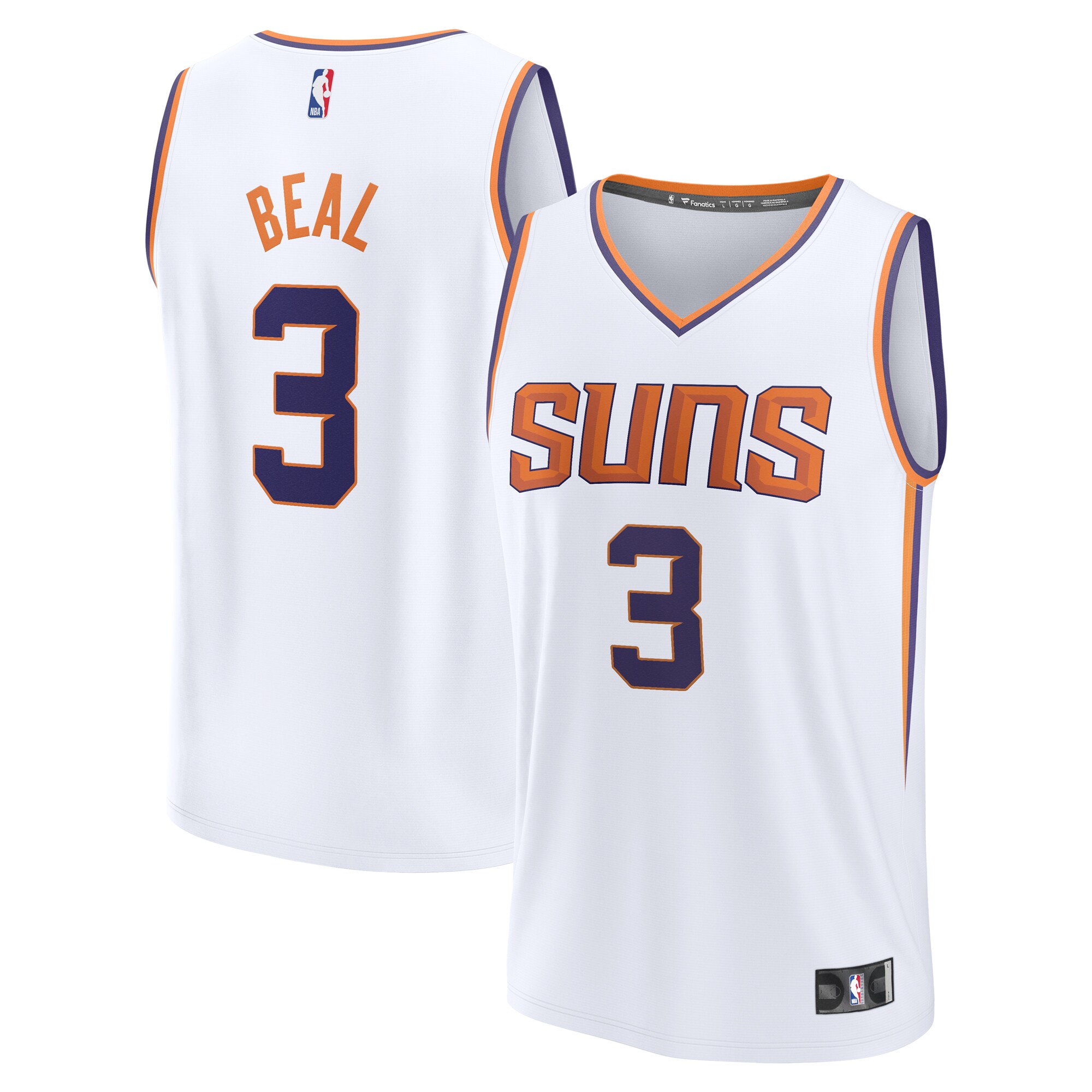 Bradley Beal Phoenix Suns Fanatics Fast Break Player Basketball Jersey - Association Edition - White