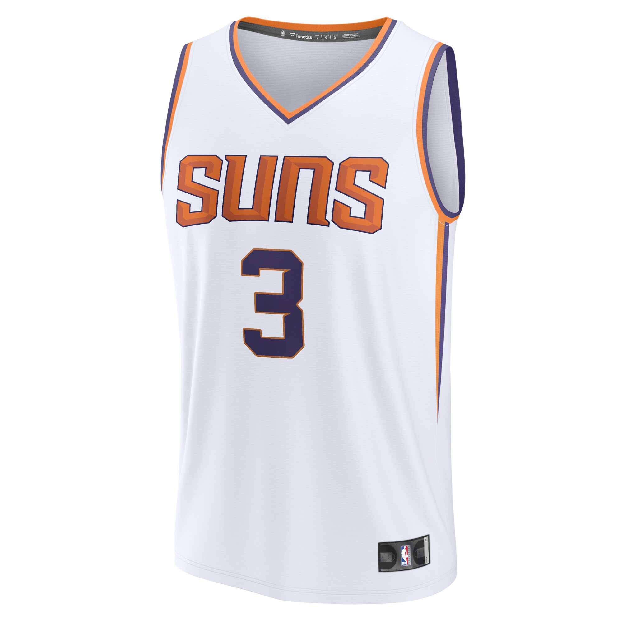 Alternative view of Bradley Beal Phoenix Suns Fanatics Fast Break Player Basketball Jersey - Association Edition - White